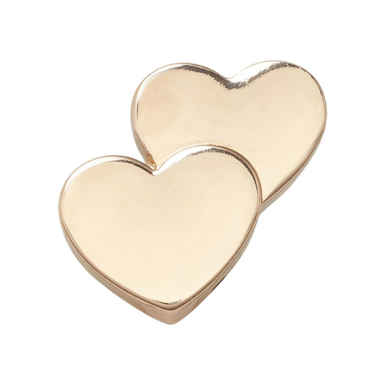 Crocs Jibbitz™ charms Gold Double Heart